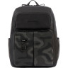 Рюкзак унисекс PIQUADRO HARPER SPECIAL CA3349APS/NCAM черный камуфляж кожа CA3349APS-NCAM